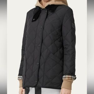 Burberry Coltsworld Quilted Barn Jacket in Black